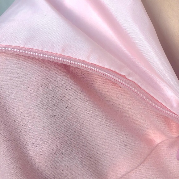 Baby Pink Bow Detail Spaghetti Strap Mini Dress - Picture 3 of 4